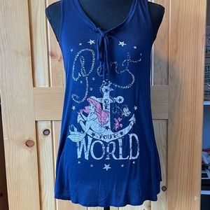 Disney The Little Mermaid Tank Top - Women | Color: Blue | Size: S